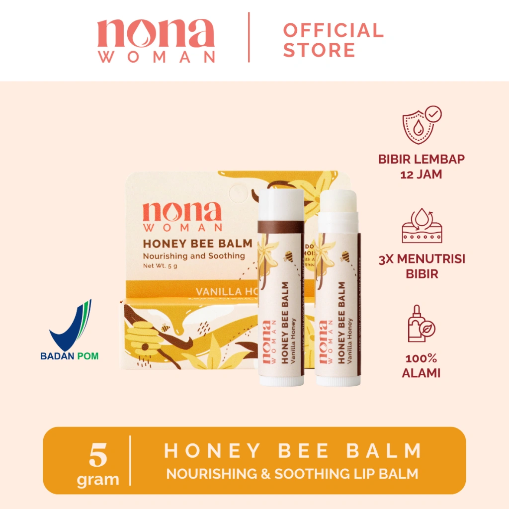 NONA WOMAN Honey Bee Moisturizing Lip Balm | 10gr