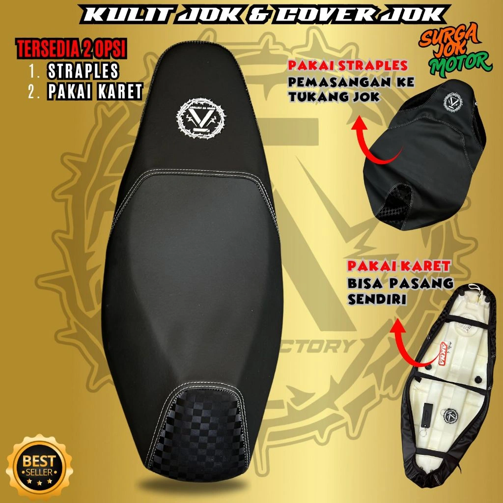 Kulit Jok motor Catur 3d Premium  texture halus lembaran universal motor matic & bebek