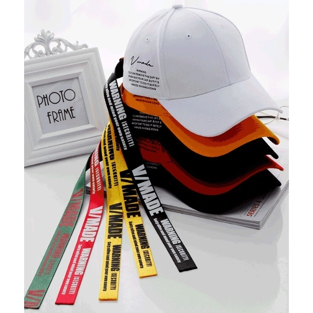Topi Baseball V made Tali Strap Panjang Korean Kpop Style Impor
