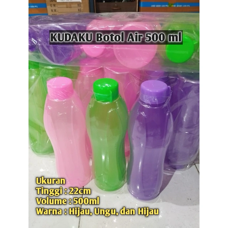 Botol Minum Plastik Murah 500ml Buat Anak/Dewasa/Souvenir/OlahRaga,DLL KUDAKU