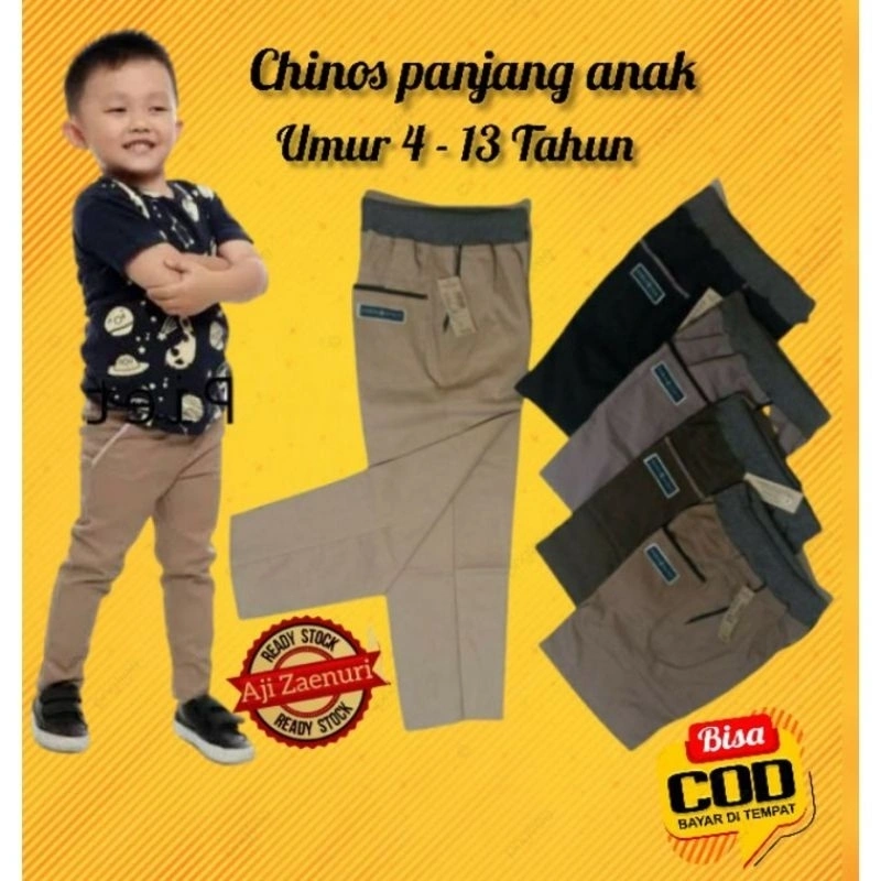 [PROMO] CELANA CHINOS PANJANG UNISEX ANAK USIA 2-13 TAHUN... DISTRO BERKUALITAS BAGUS DAN TERMURAH