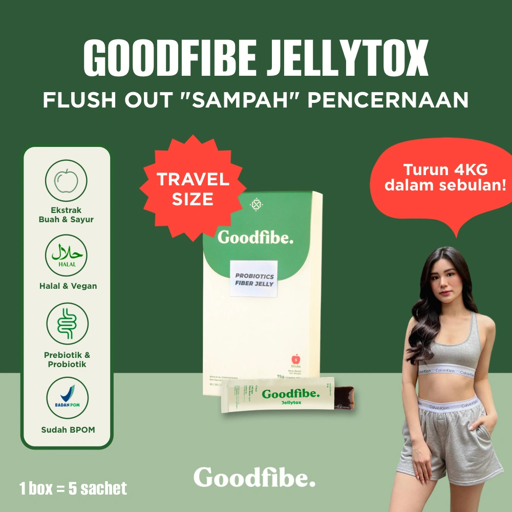 Goodfibe Mini Box — Fiber Jelly Probiotik Suplemen untuk Diet dan Detox [1 Mini Box = 5 sachet]