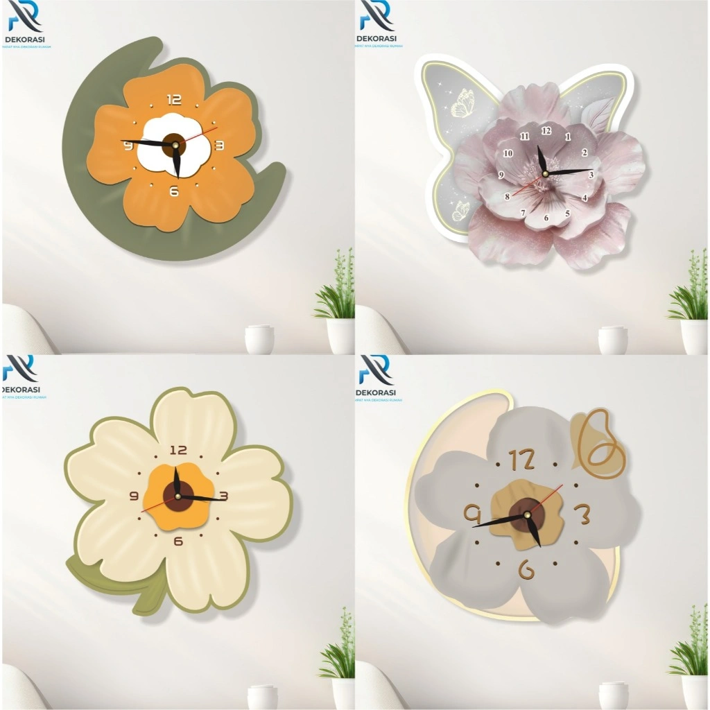 jam dinding aesthetic minimalis hiasan ruang tamu kamar tidur