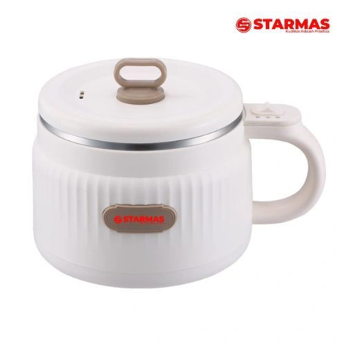 STARMAS Electric Cooking Pot Multifungsi Low Watt Panci Listrik Anak Kos Portable 1,6L Satu Alat Banyak Fungsi Lapisan Keramik Anti Lengket