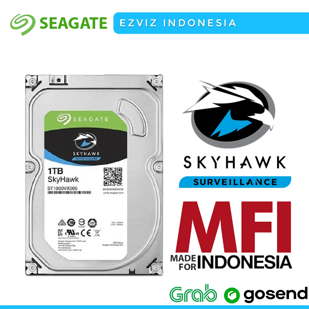 HARDDISK SEAGATE SKYHAWK 1TB / HDD SKYHAWK GARANSI 3 TAHUN