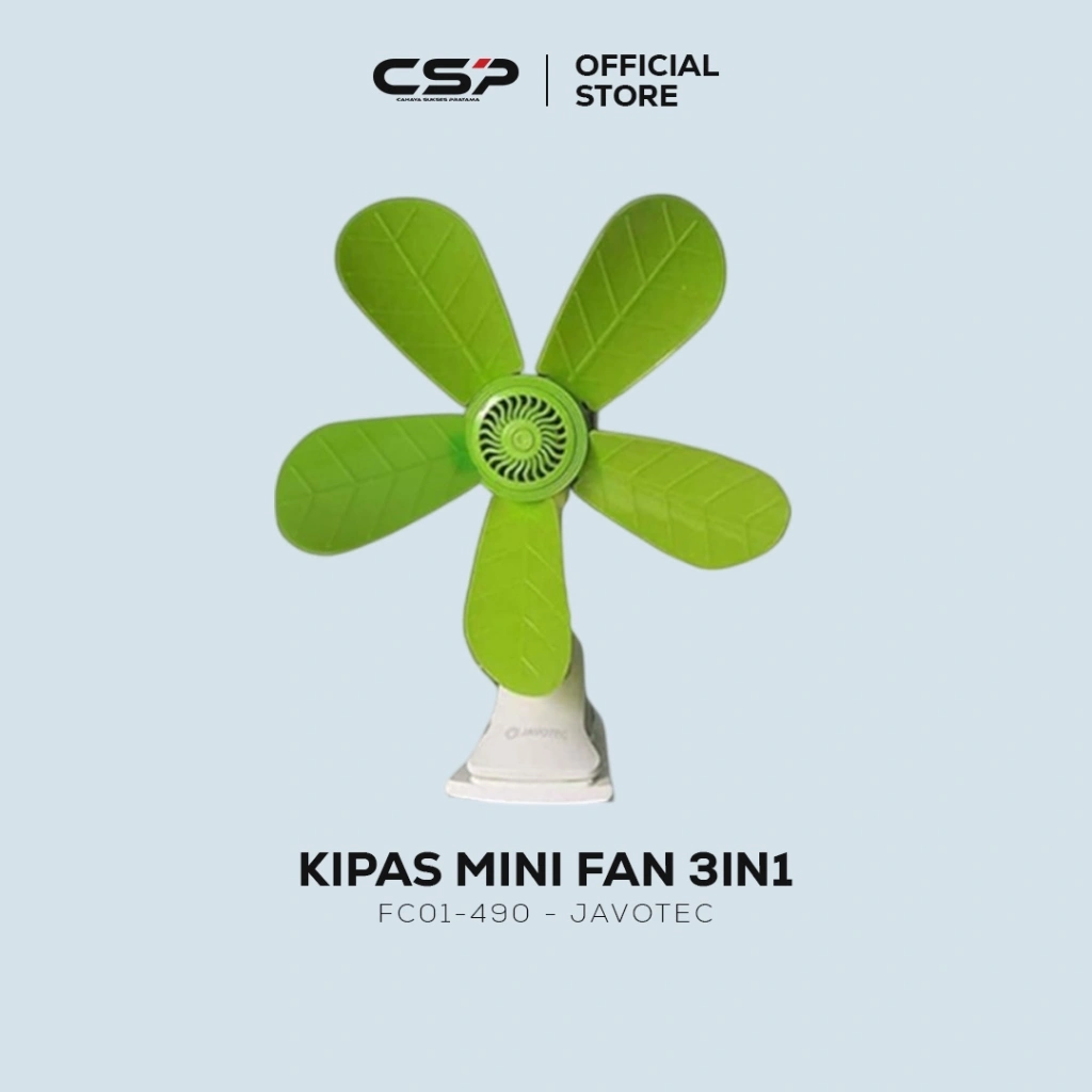 [CSP_MATSUKA] Kipas Mini/Fan Jepit dan Dinding- Javotec 5-Baling FC01-490 (24W)