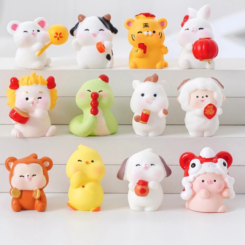 (1Pcs) C27 Figure 3D Zodiac Shio Gembul