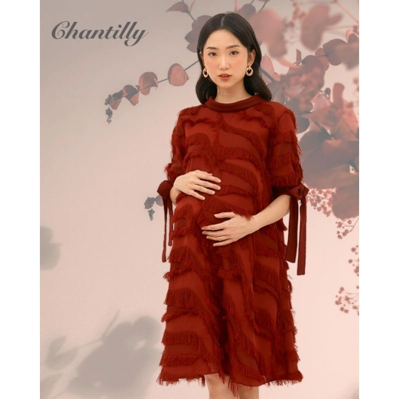 Chantilly Dress Hamil Pesta Elegan 51058– Baju Hamil Nyaman, Anggun & Modis