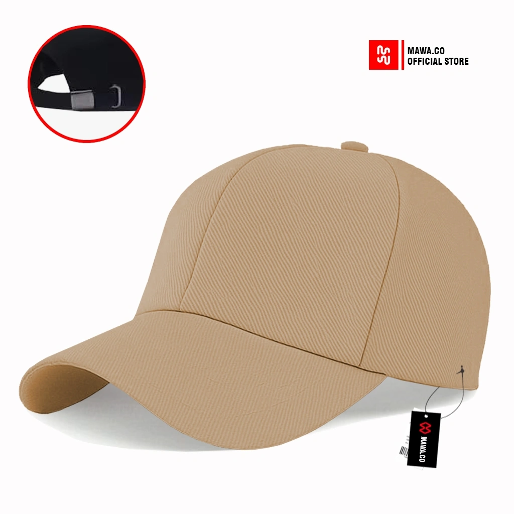 Mawa.co - Topi Baseball Polos Dewasa Cream Rafel Cakop Ring Besi Unisex