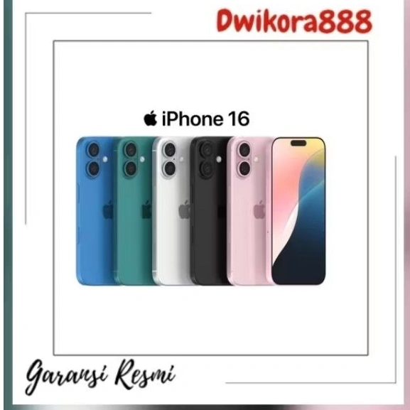 IPHONE 16 128GB GARANSI RESMI IBOX