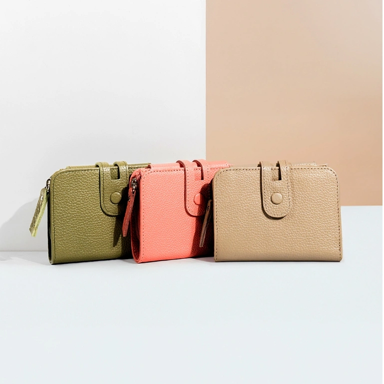 Kenes Leather Dompet Kartu Wanita Kulit Asli Sasa - Free Grafir Nama