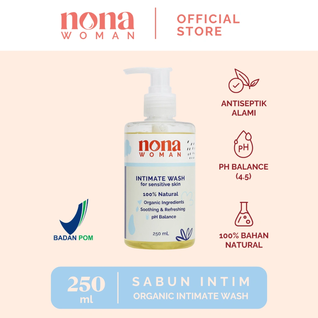 NONA WOMAN Organic Intimate Wash  | Sabun Intim Organik | 250ml