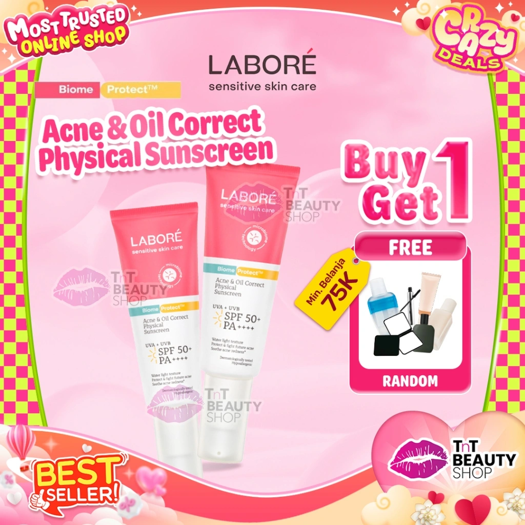 Labore Acne & Oil Correct Physical Sunscreen SPF50+ PA++++ Acne Sunscreen UVA UVB | TnT Beauty Shop
