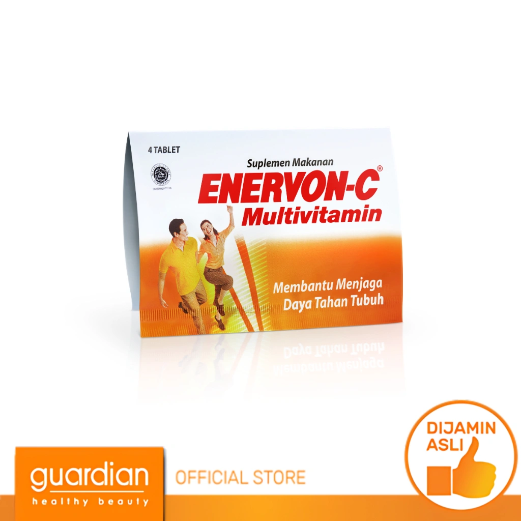 Enervon-C Vitamin C dan B Complex Isi 4 Tablet (1 Strip x 4 Tablet)