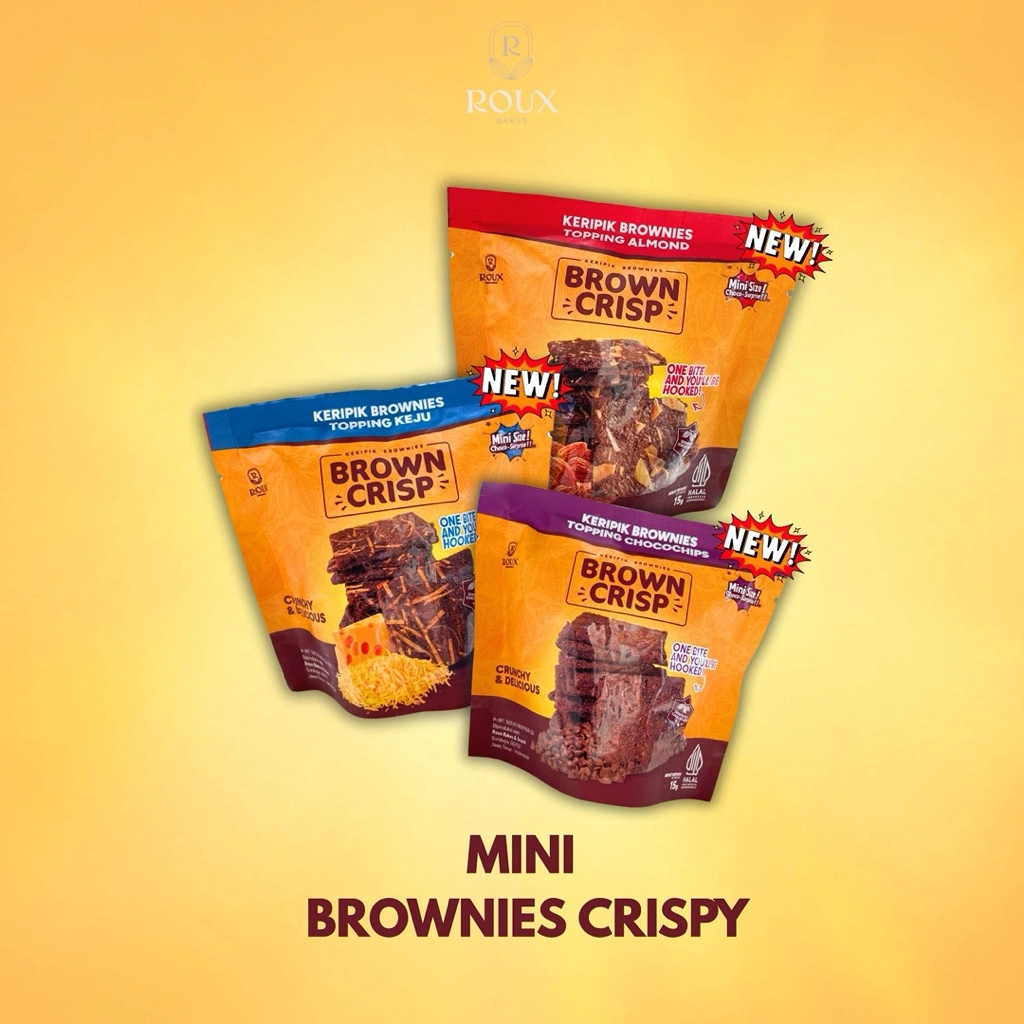 BROWNIES CRISPY MINI RENYAH ENAK NYOKLAT