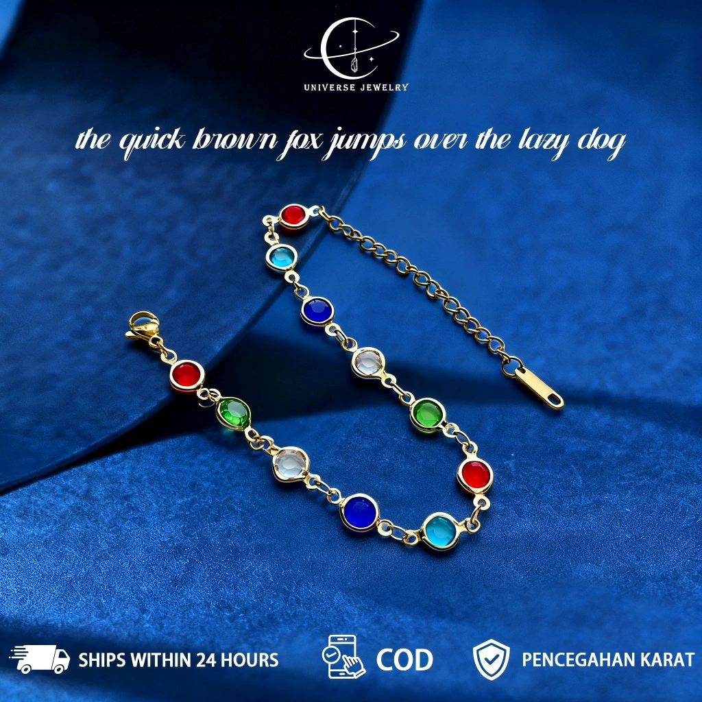 Gelang | Gelang Polkadot Berwarna-warni | Gelang Minimalis Ceruk Desain Kelas Atas