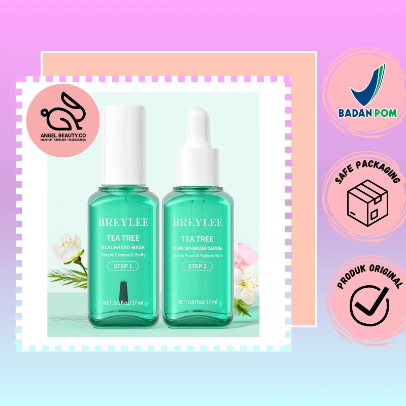 ANGELBEAUTY.CO] BREYLEE - Blackhead Mask 17 ml (STEP 1) & Pore Minimizer Serum (STEP 2) - Pengangkat Komedo