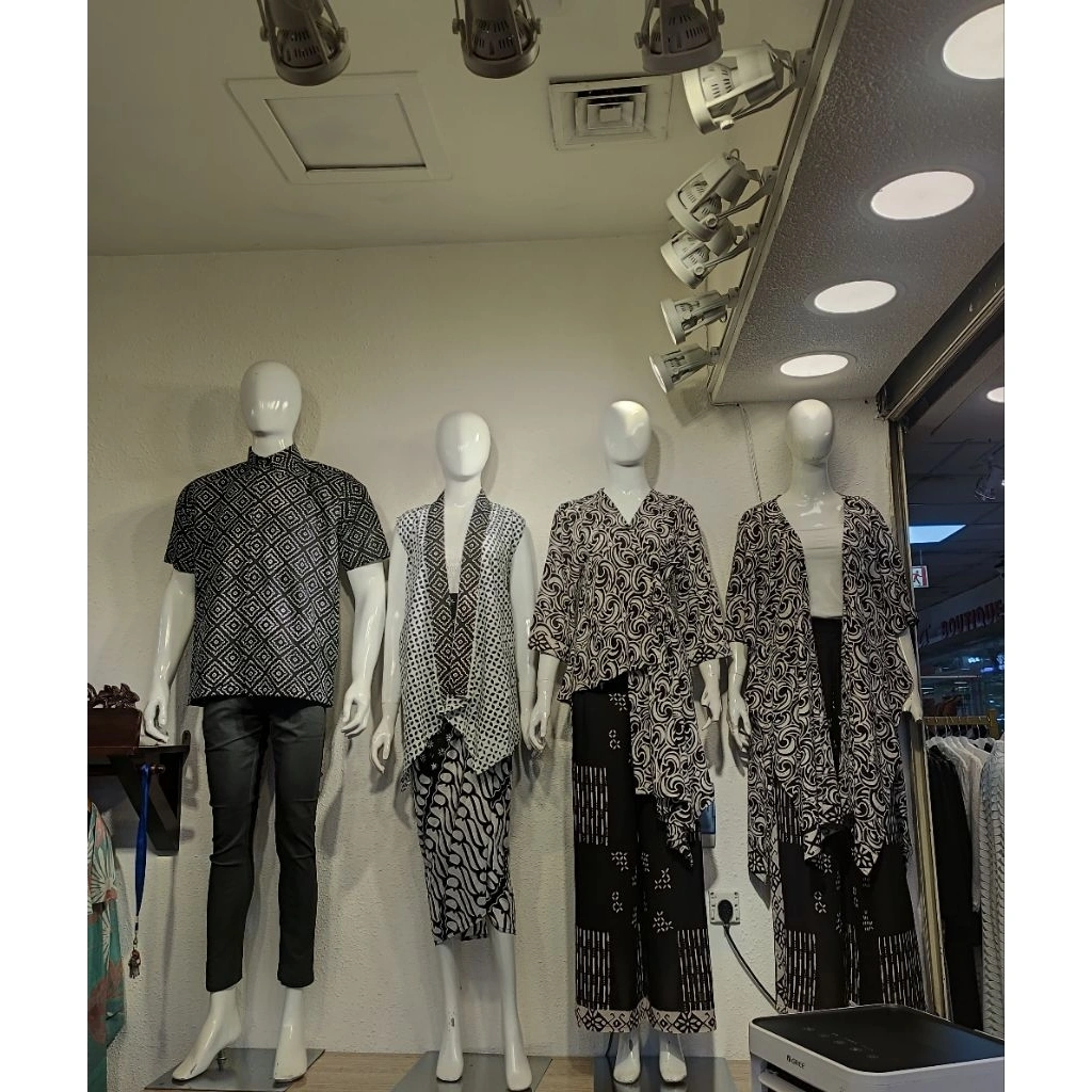 Rinjanie Batik - KTPK/QOKH/BTHD/BLHD - Katun Series Hitam Putih - Cotton Monochrome Series - Batik Cap - Batik Lurik