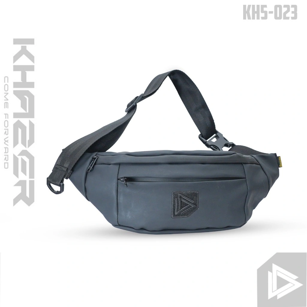 KHAZER Waistbag Slingbag Waterproof Tas Pinggang Selempang Ringan Pria - KH5-023