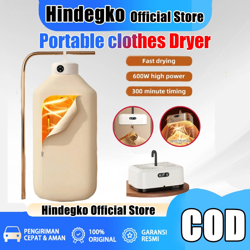 Pengering Pakaian Lipat Listrik 600W Kapasitas Besar Portabel Pemanas Pengering Pakaian Lipat Listrik Pengering Otomatis Untuk Pakaianv  HIndegko Store Official Store