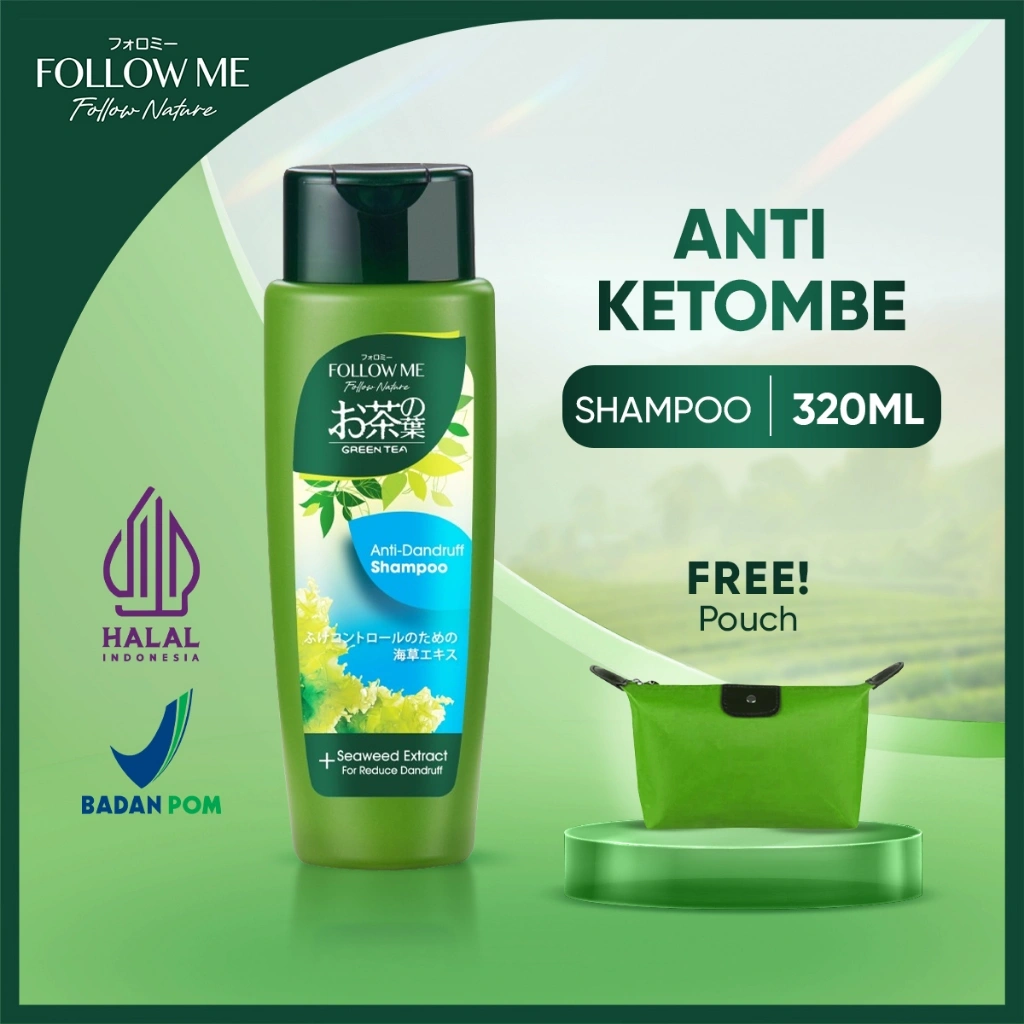 Follow Me Follow Nature - Green Tea Anti-Dandruff Shampoo - Shampo Anti Ketombe 320Ml