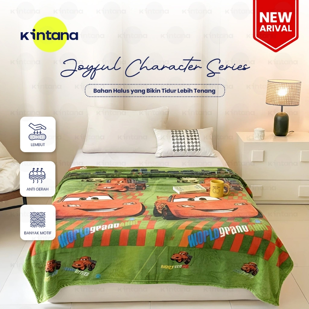 Kintana Selimut Bulu Halus Karakter Lucu Selimut Anak Selimut Dewasa Bulu Lembut & Nyaman 115X180CM
