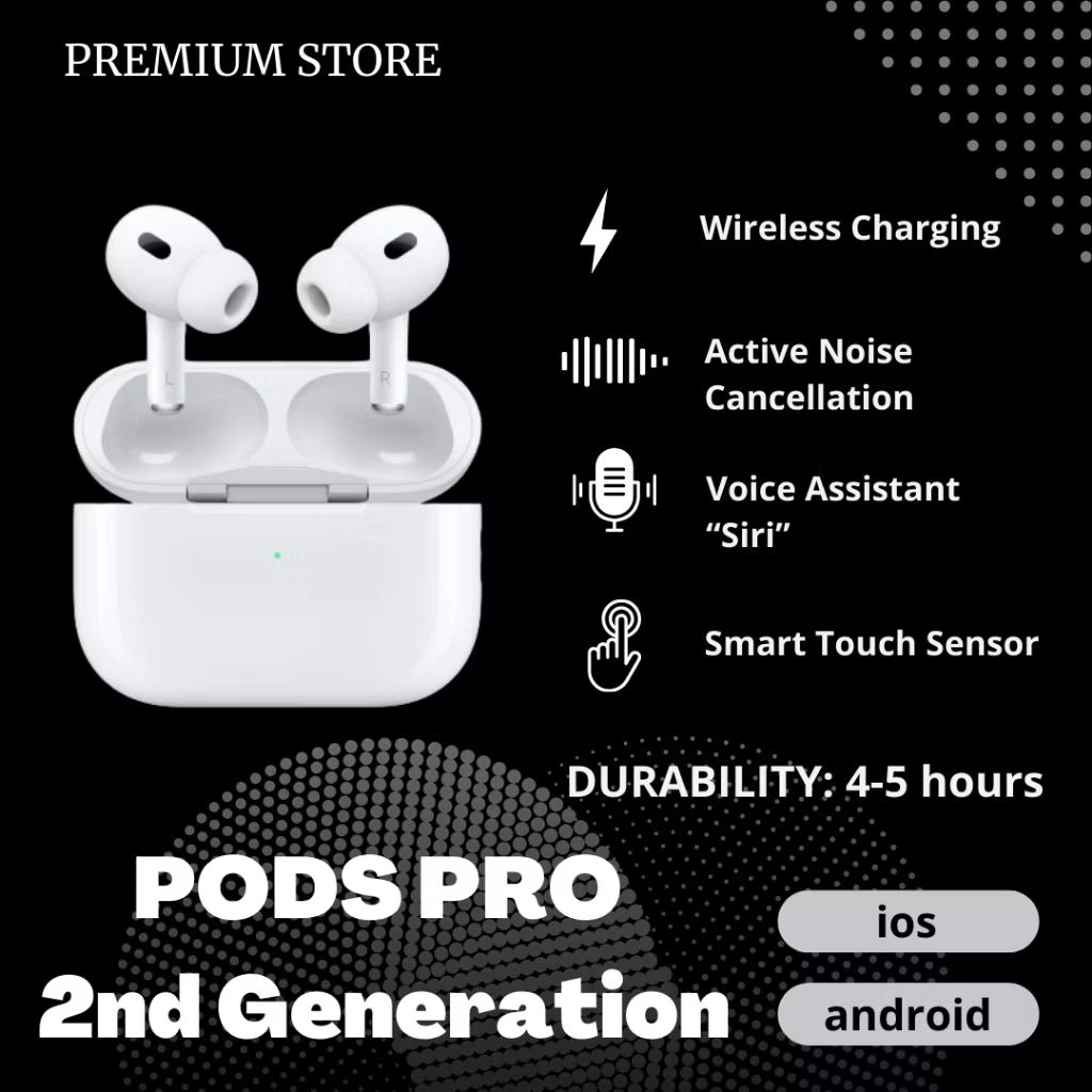 The Pods ANC Pro Gen 2 (2024) With Wireless Charging Case Brand Garansi 6 bulan