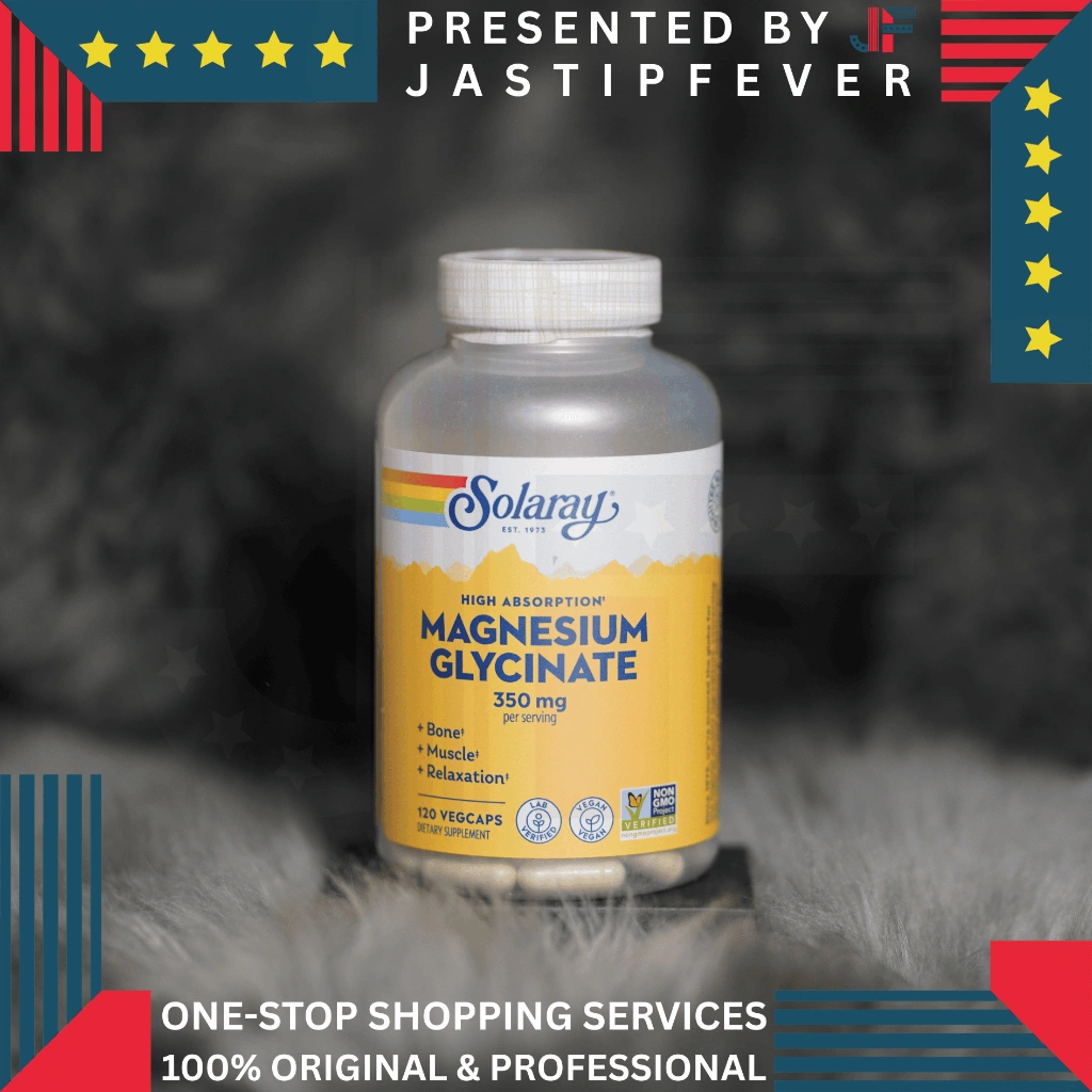 Solaray Magnesium Glycinate 350mg Vegan NON GMO + BioPerine | High Absorption Bisglycinate