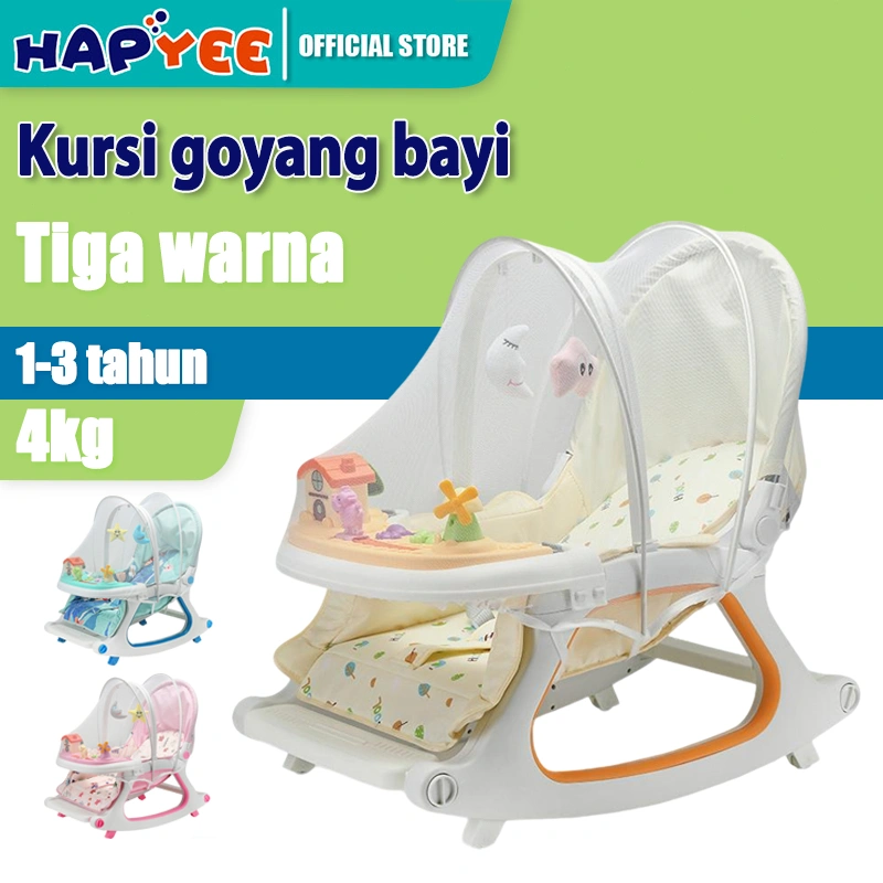 HAPYEE Premium Rocker Ayunan Bayi Bouncer Bayi Kursi Goyang Manual Baby Swing