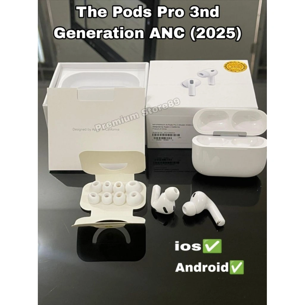 The Pods Pro Gen 3 Terbaru (2025) ANC With Wireless Charging Case Garansi 3bulan