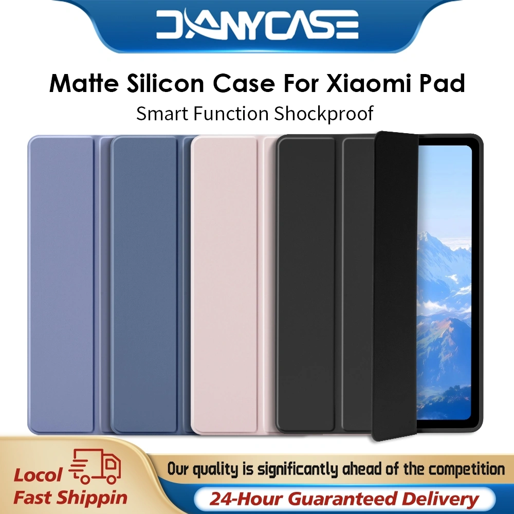 DANYCASE  Casing xiaomi SoftCase Casing Tablet Untuk Smart Sleep Wake mi Pad 5 Mendukung Pengisian Daya Magnetik Bangun Otomatis Untuk MiPad 5 Pro Silicone Transparant Pencil Slot