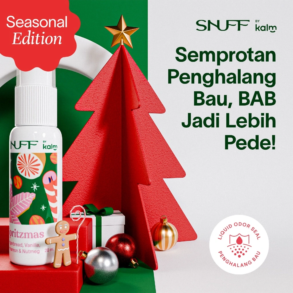 Snuff - Spritzmas - Hampers Christmass - Before-You-Poo Toilet Spray Pengharum Toilet Pra-BAB