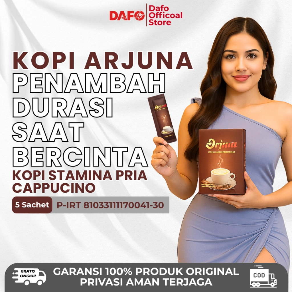 Kopi Arjuna Stamina Rasa Cappucino - Kopi Herbal Instan Bantu Tingkatkan Stamina Pria Dewasa BPOM