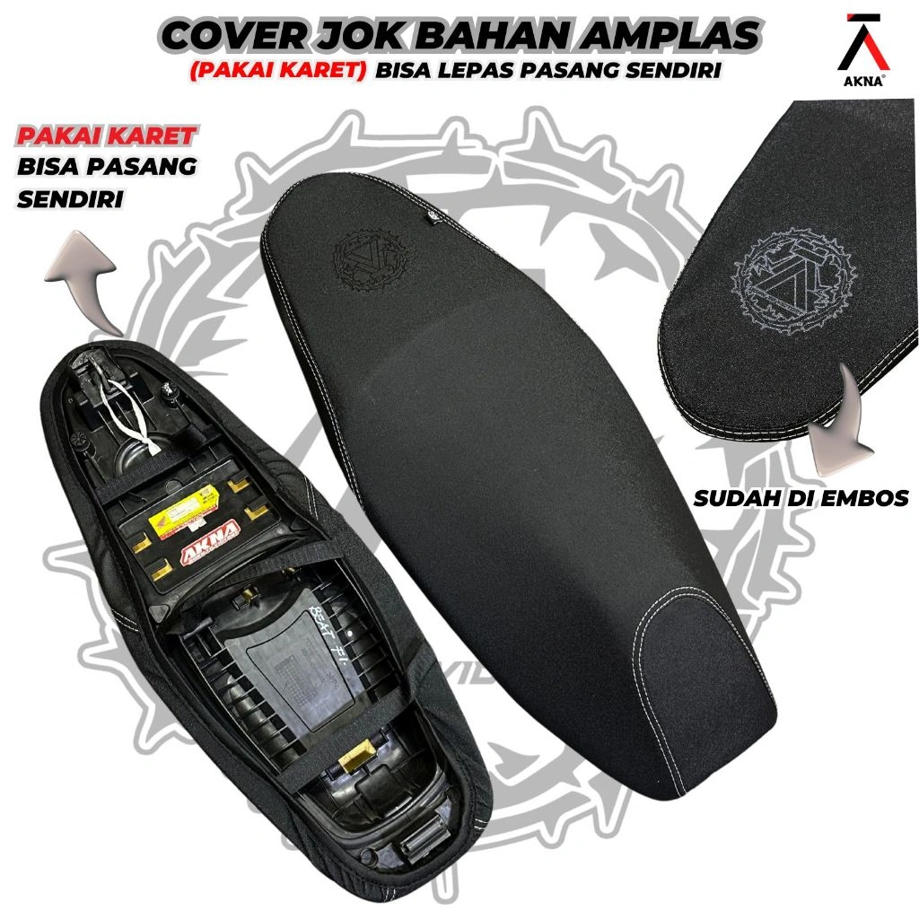 Cover Jok Motor Akna Amplas Calidus / Sarung Jok Motor Akna Tinggal Pasang Vario , Beat, Scoopy, Mio, Nmax, Pcx, Supra