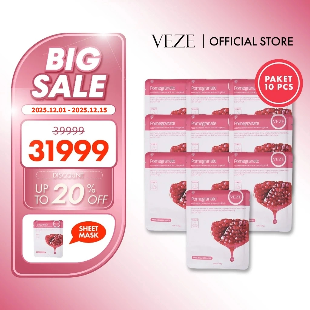 [BPOM] - VEZE PAKET HEMAT MASKER WAJAH ISI 10PCS