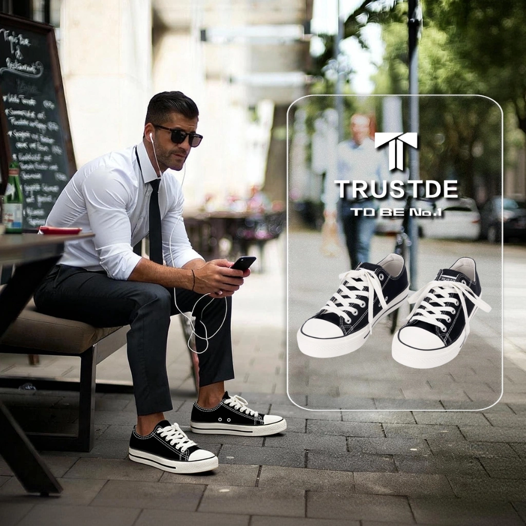 TRUSTDE - Ethnic Low Skate Low Cap Kanvas Casual Sepatu Kanvas Shoes Sepatu Kuliah Sepatu Keren Sepatu Canvas Pria Sepatu Wanita Terbaru Original