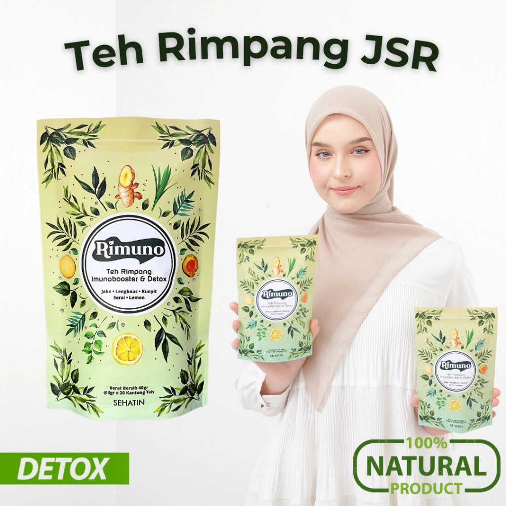Teh Rimuno Rimpang Imunobooster Detox JSR Teh Rimpang Celup Rempah Diet Herbal