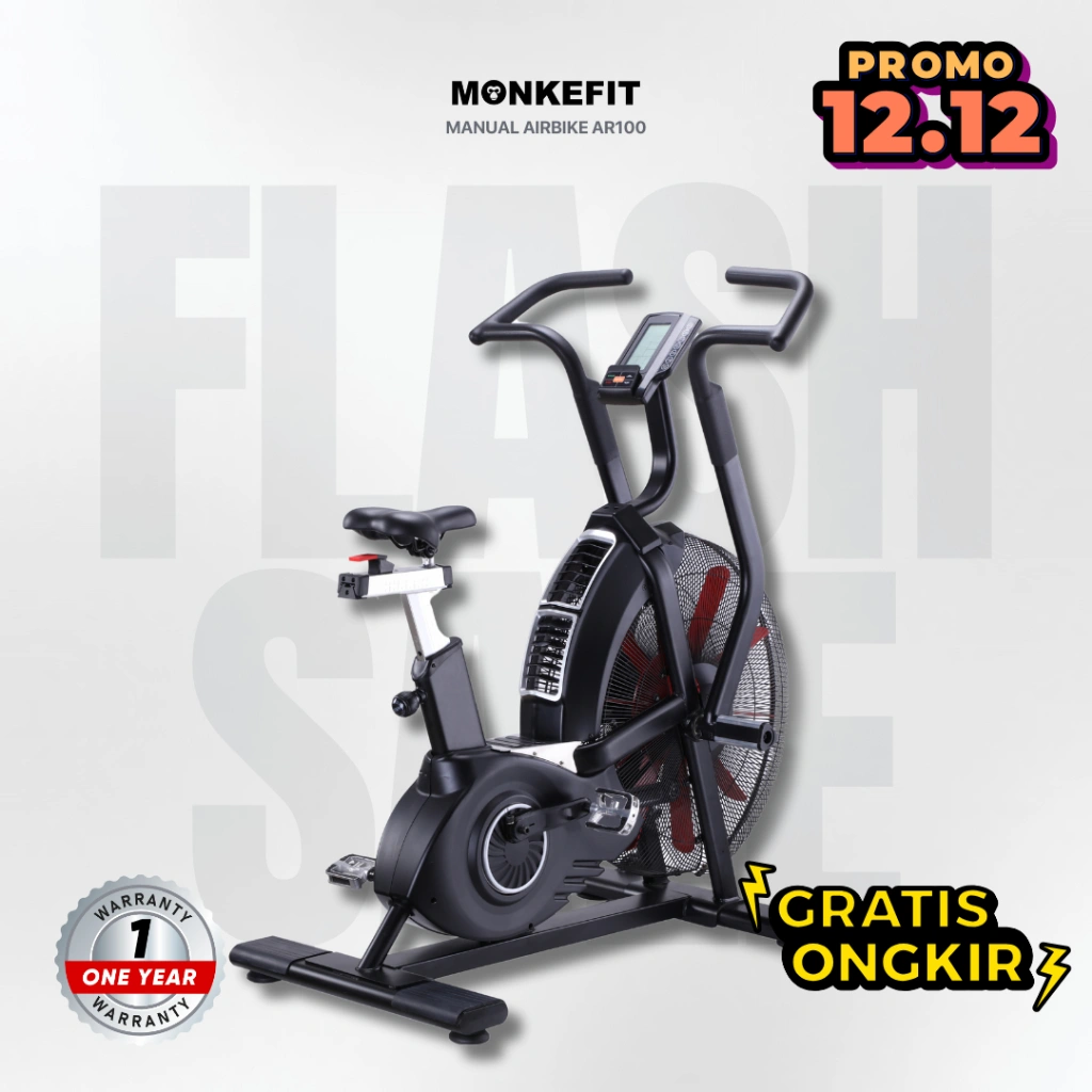 Monkefit Air Bike AB100 Sepeda Statis tanpa listrik