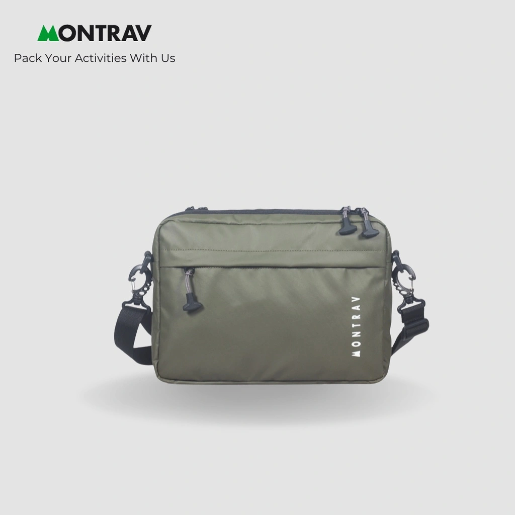 MONTRAV - Sling Bag - Tas Selempang - Hyuga Hijau Army