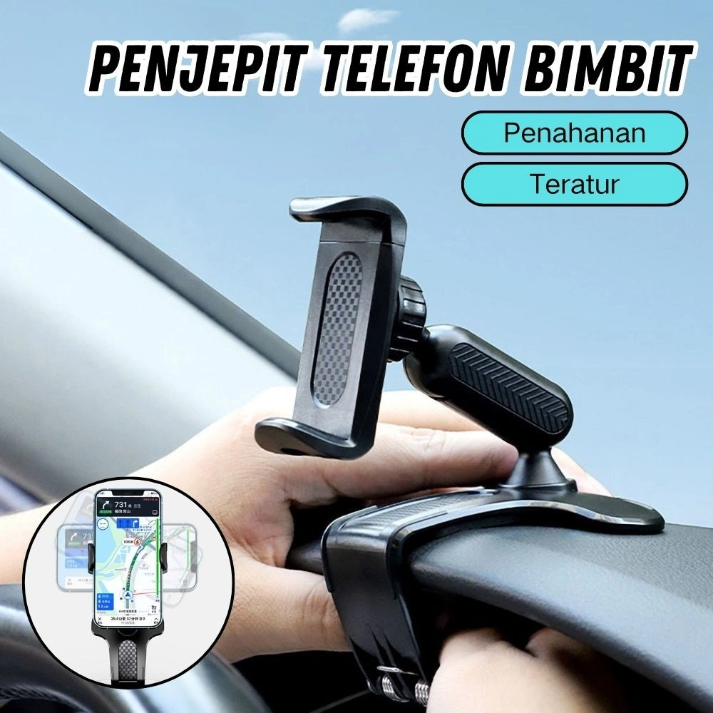Lock Suction Mobil Car Holder Dashboard 360° Putar Universal HP