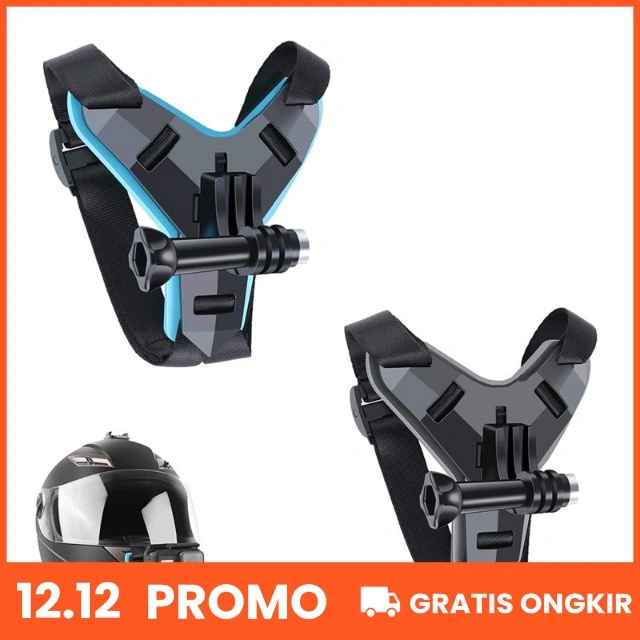 Mounting Helm Chin Mount GoPro Yi Osmo Action Cam Helmet Strap Mount