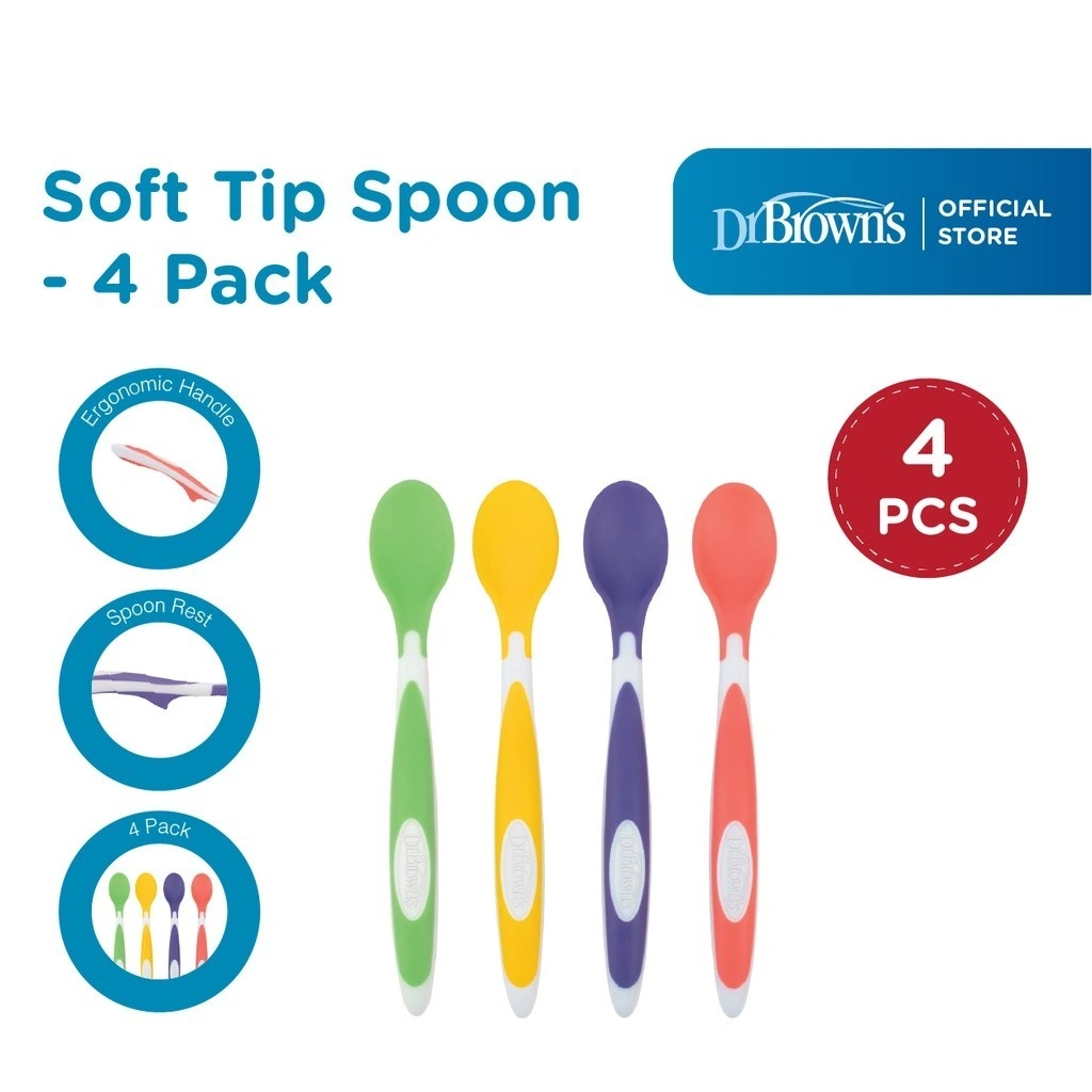 Dr.Browns Soft - Tip Spoon / Sendok makan bayi / Sendok bayi / Peralatan Makan MPASI