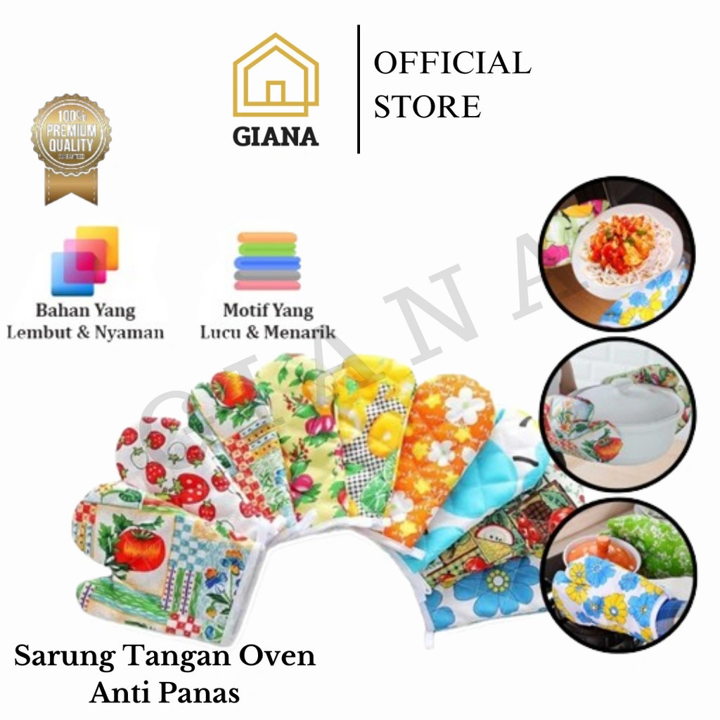 GIA Sarung Tangan Oven Sarung Tangan Masak Anti Panas Kitchen Gloves Microwave