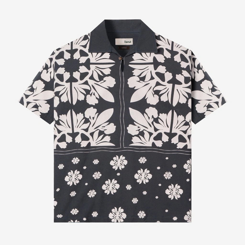 DUHA Baju Koko Lengan Pendek - Aydeen - Navy
