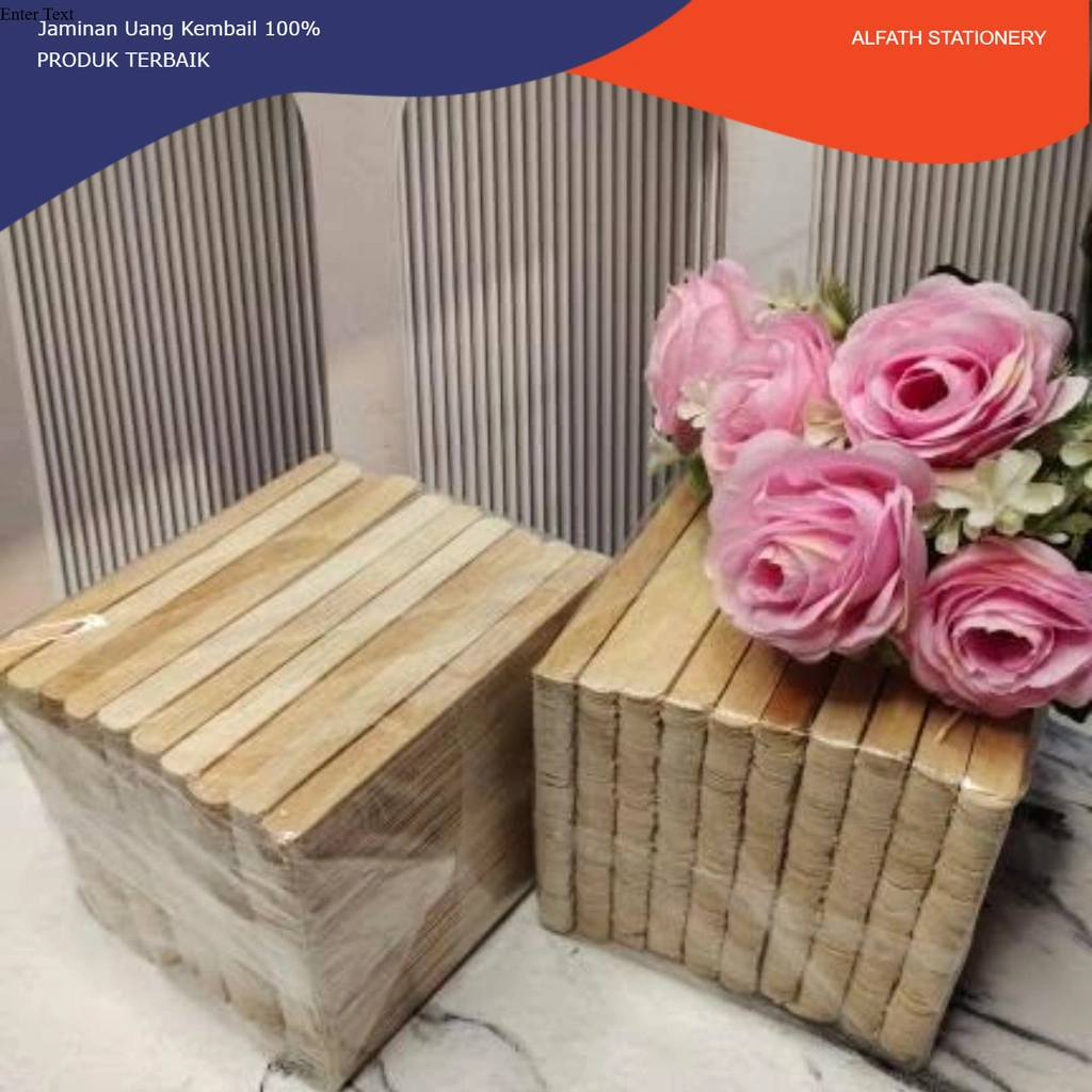 Stik Es Krim Polos / Stik Kayu / Kerajinan Tangan / stik ice cream kw / stik es krim murah