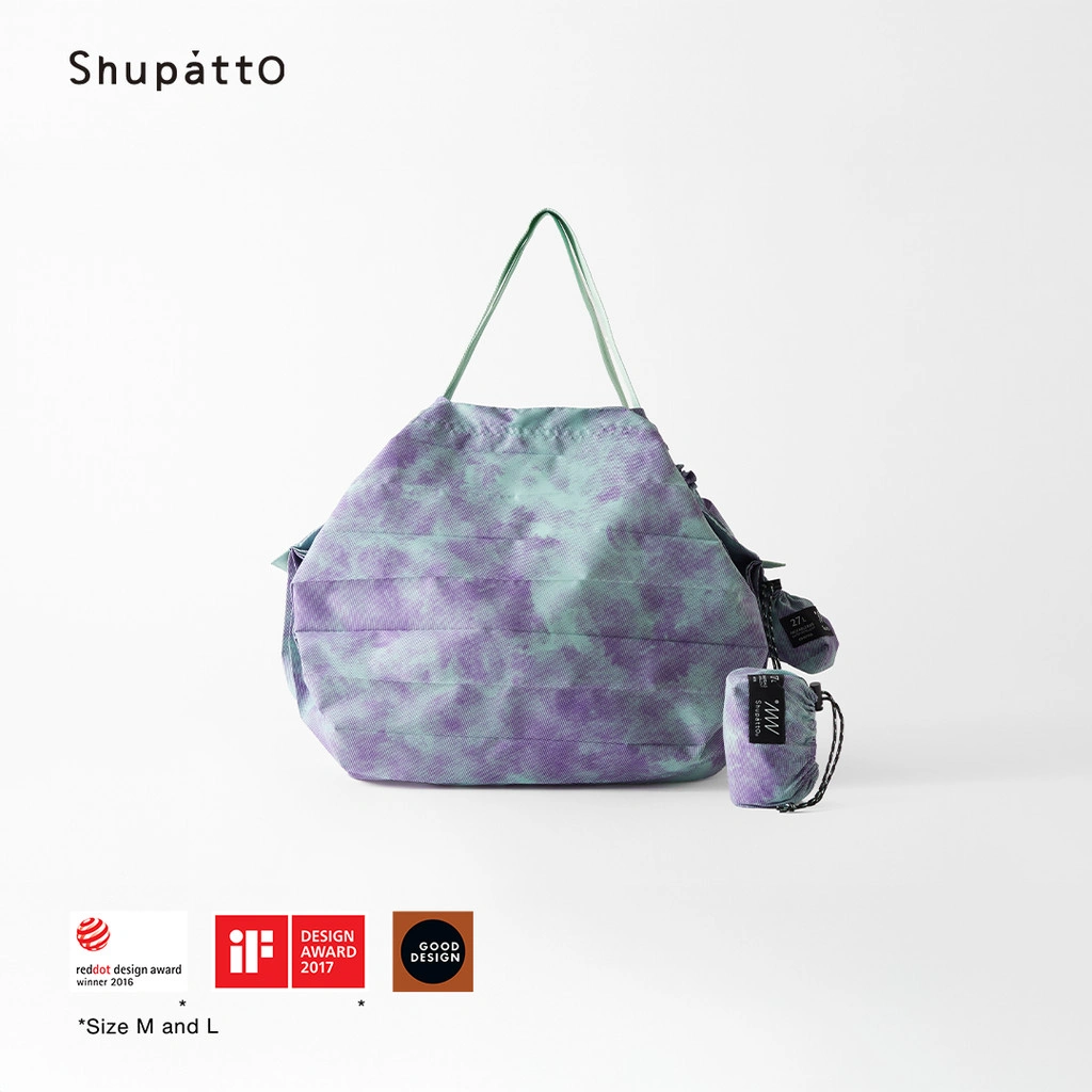 Shupatto Packable Bag 27L - Evening Mist / Tas Lipat Premium Jepang / Tas Belanja Lipat / Travel Bag