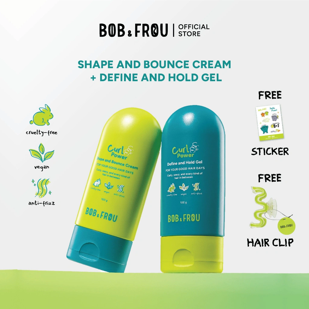 BOB & FROU - The Essentials Bundle - Curl Power Define and Hold Gel x Curl Power Shape and Bounce Cream