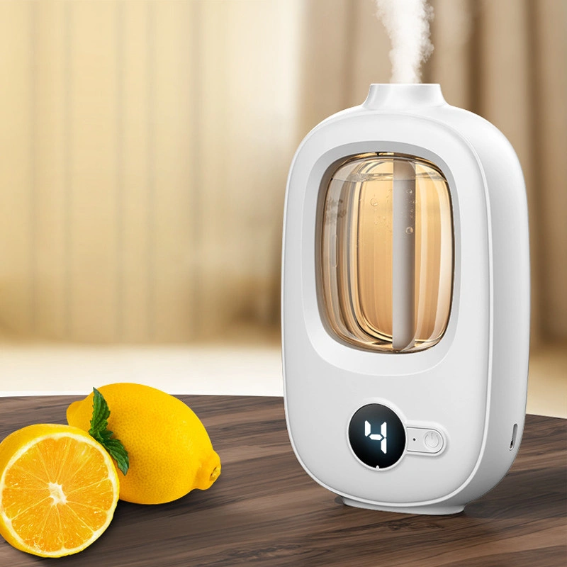 Humidifier Diffuser Aromaterapi 5 Mode Dilengkapi Dengan Tampilan Digital Cerdas Pelembab USB Rechargeable Rumah Kamar Tidur Spray Aromaterapi Mesin Mini Automatic Portable Air Freshness