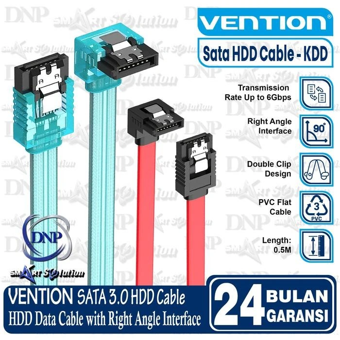 Vention Kabel Sata 3.0 HDD 6Gbps Hight Speed For Hardisk Right Angle - KDD