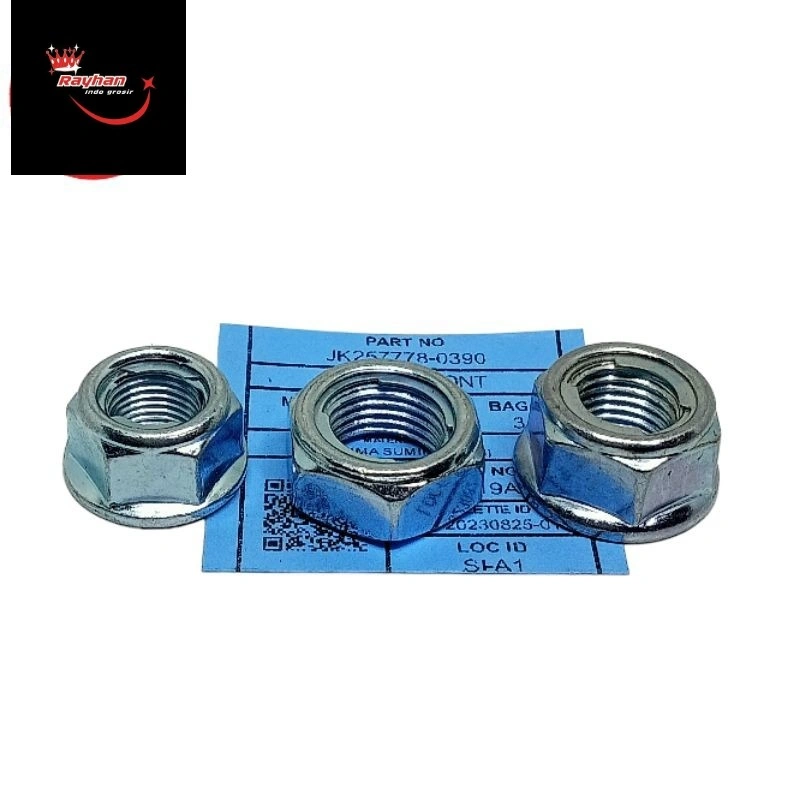 NUTS FLANGE LOCK MUR RODA M12 , M14 MUR RODA HONDA MATIC BAUT KUNCI 17  19  22; Grosir